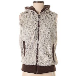 Patagonia Faux Fur Hooded Vest